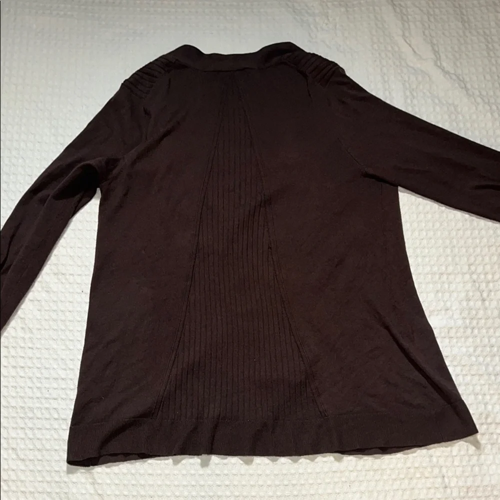 Liz Claiborne Women’s Brown Cardigan Sweater SZ L - Picture 7 of 7